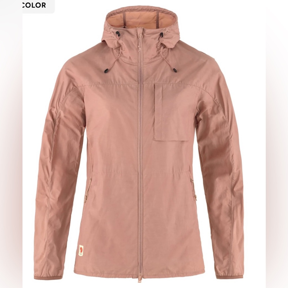 BNWT Fjallraven High Coast Wind Jacket - Dusty Rose. Large
